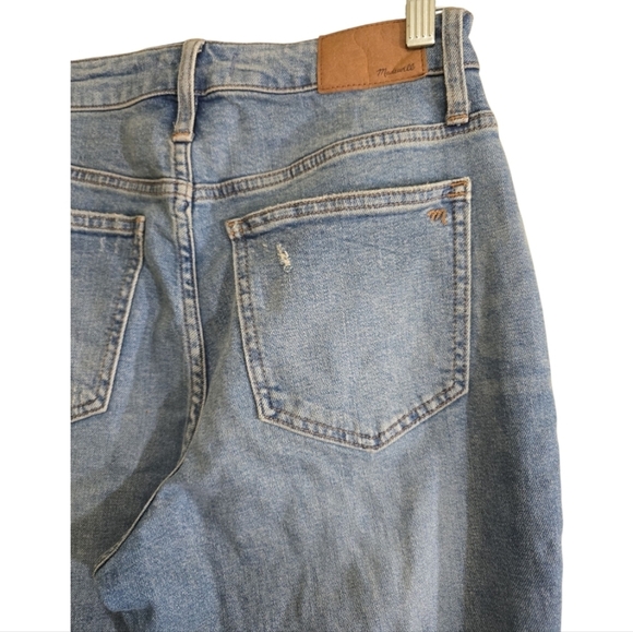Madewell The Curvy Perfect Vintage Jeans 25 Denman Wash Distress Ripped Edition - Picture 5 of 9